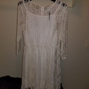 1XL White Lace FOREVER21 Dress